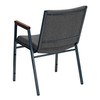 HERCULES Series Heavy Duty Gray Fabric Stack Chair with Arms