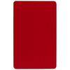 Wren 30''W x 60''L Rectangular Red Thermal Laminate Activity Table - Height Adjustable Short Legs