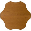 Wren 60'' Flower Oak Thermal Laminate Activity Table - Standard Height Adjustable Legs