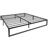 Louis 14 Inch Metal Platform Bed Frame with 12 Inch Pocket Spring Mattress in a Box (No Box Spring Required) - King