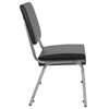 HERCULES Series 1000 lb. Rated Black Antimicrobial Vinyl Bariatric Medical Reception Chair with 3/4 Panel Back