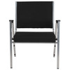 HERCULES Series 1000 lb. Rated Black Antimicrobial Fabric Bariatric Medical Reception Arm Chair
