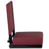 Grandstand Comfort Seats by Flash - 500 lb. Rated Lightweight Stadium Chair with Handle & Ultra-Padded Seat, Maroon