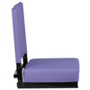 Grandstand Comfort Seats by Flash - 500 lb. Rated Lightweight Stadium Chair with Handle & Ultra-Padded Seat, Purple