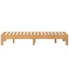 Evelyn Natural Pine Finish Wood King Platform Bed with Wooden Support Slats, No Box Spring Required