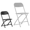 Timmy Kids Black Plastic Folding Chair