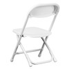 Timmy Kids White Plastic Folding Chair