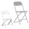 Timmy Kids White Plastic Folding Chair