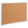 HERCULES Series 35.5"W x 23.5"H Natural Cork Board with Aluminum Frame