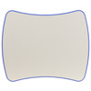 Wren 21.875''W x 26.625''L Rectangular Blue Plastic Height Adjustable Activity Table with Grey Top