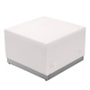 HERCULES Alon Series Melrose White LeatherSoft Reception Configuration, 11 Pieces