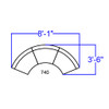 HERCULES Alon Series Melrose White LeatherSoft Reception Configuration, 3 Pieces