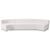 HERCULES Alon Series Melrose White LeatherSoft Reception Configuration, 3 Pieces