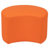 Nicholas Soft Seating Flexible Moon for Classrooms and Daycares - 12" Seat Height (Orange)