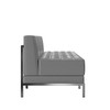 HERCULES Imagination Series 3 Piece Gray LeatherSoft Waiting Room Lounge Set - Reception Bench