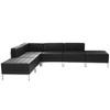 HERCULES Imagination Series Black LeatherSoft Sectional Configuration, 6 Pieces