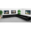 HERCULES Imagination Series Black LeatherSoft Sectional Configuration, 11 Pieces