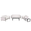 HERCULES Lesley Series Reception Set in Melrose White LeatherSoft