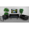 HERCULES Regal Series Reception Set in Black LeatherSoft