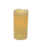 LED Wax Dripping Pillar Candle (Set of 4) 3"Dx6"H Wax/Plastic - 2 C Batteries Not Incld. - 38601
