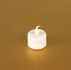 LED Flickering Tea Light w/6 Hr Timer (Set of 12) 1"H Plastic (2 CR2450 Lithium Batt Incld.) - 42097