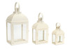 Lantern (Set of 3) 7.5"-14"H Iron/Glass - 54167