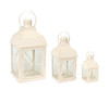 Lantern (Set of 3) 8.5"H, 13.75"H, 18.5"H Metal/Glass - 57760