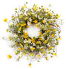 Daisy Wreath 24"D Polyester - 58672