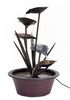 Lotus Leaf Fountain 22"H Metal - 66667