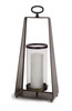 Candleholder (Set of 2) 21"H Metal/Glass - 70322