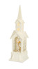 Church Snow Globe with Angel 16.25"H Plastic - 72827