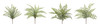 Fern Bush (Set of 12) 16"H Plastic - 74392