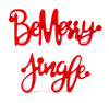 Be Merry and Jingle Sign (Set of 4) 9.5"L x 5.5"H, 12.75"L x 5"H Resin - 80552