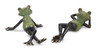 Frog (Set of 2) 7.5"L x 3.5"H, 8"L x 2.5"H Resin - 82138