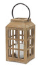 Lantern 6.75"D x 17"H Wood/Glass - 82650