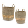 Basket (Set of 2) 12"D x 13"H, 14.5"D x 14.75"H Seagrass - 83575