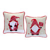 Gnome Holiday Pillow (Set of 2) 15"SQ Polyester - 83785
