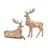 Deer (Set of 4) 16.5"L x 14"H, 13"L x 22"H Metal - 83900