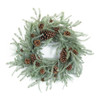 Pine Wreath 24.5"D Plastic - 84205