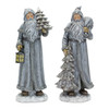 Santa (Set of 2) 12.5"H Resin - 84357