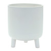 Pot w/Legs 6"D x 7"H Dolomite - 85218