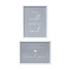 It Is Well and Thank You Plaque (Set of 2) 11.75" x 15.75" MDF - 85392