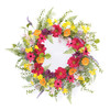 Mixed Floral Wreath 23"D Polyester/Plastic - 85505