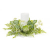 Foliage Candle Ring (Set of 4) 18"D Polyester (Fits a 6" Candle) - 85569