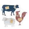 Farm Animal Memo Board (Set of 3) 22"L x 14.5"H, 17.75"L x 15.5"H, 15.25"L x 18.25"H Metal - 85632