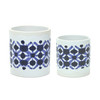 Pot (Set of 2) 4.5"D x 5"H, 5.5"D x 6"H Ceramic - 85660