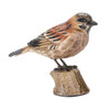 Bird on Stump (Set of 2) 3.75"H Resin - 85740