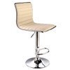 Swivel Bar Stool Modern Adjustable Height Metal Diner Seat Chair Hydraulic-1PC Brown