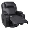 Ergonomic Heated Massage Recliner Sofa Chair Deluxe Lounge Executive w/ Control-brown