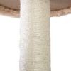 18-Inch Deluxe Cat Tree Level Condo Furniture Scratching Post Kittens Pet Play Beige-beige paws